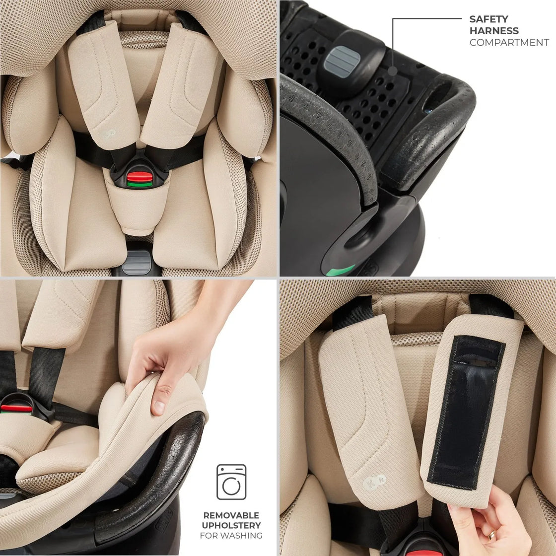 Scaun auto kinderkraft xpedition 3 i-size 40-150 cm, beige