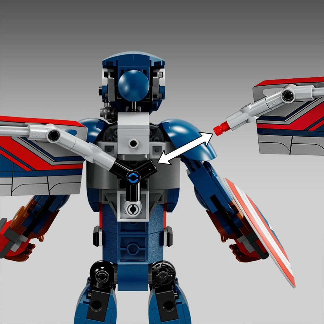 Lego super heroes figurina de constructie capitanul america 76296