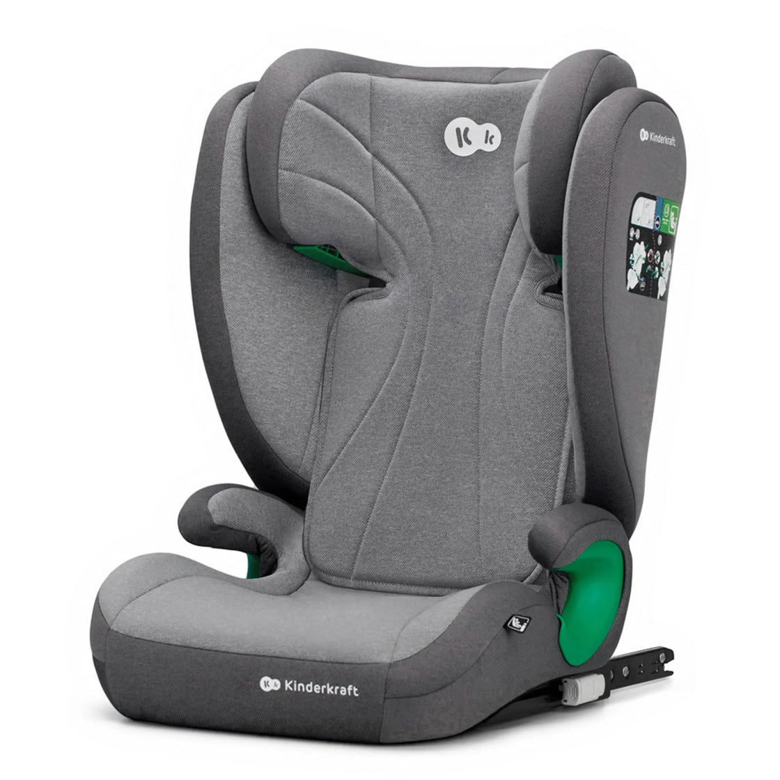 Scaun auto kinderkraft junior fix2 i-size, 100-150 cm, rocket grey