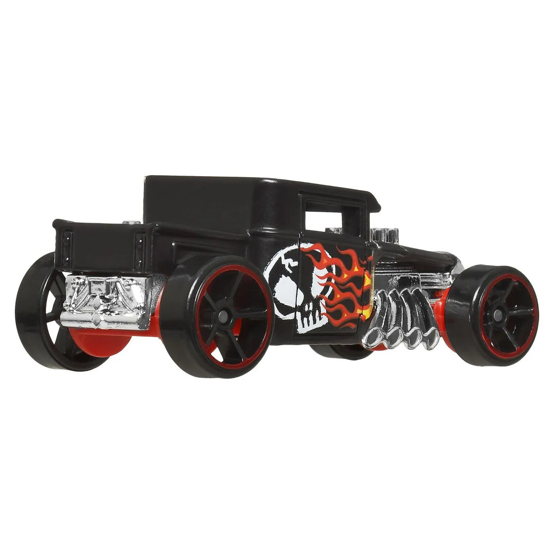 Hot wheels monster truck si masinuta metalica bone shaker