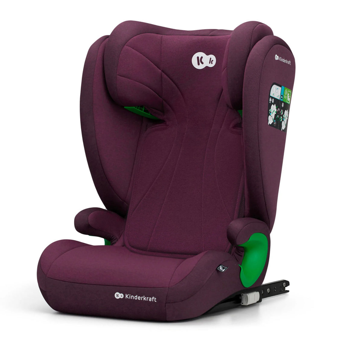 Scaun auto kinderkraft junior fix2, i-size 100-150 cm, cherry red