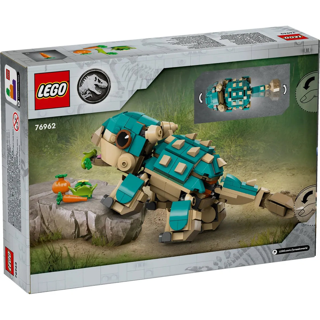 Lego jurassic world bebelusa bumpy ankylosaurus 76962