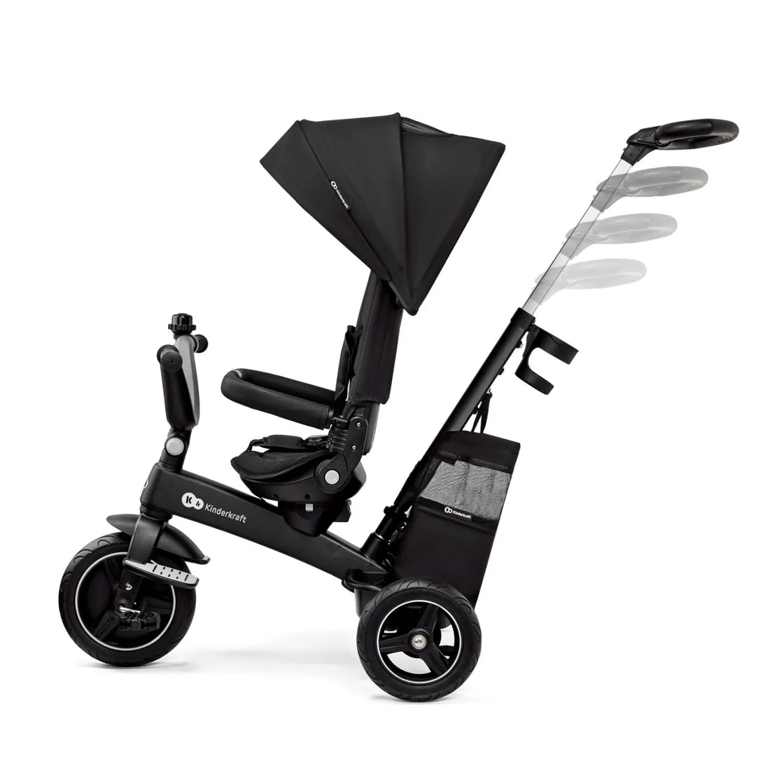 Tricicleta kinderkraft easytwist, black