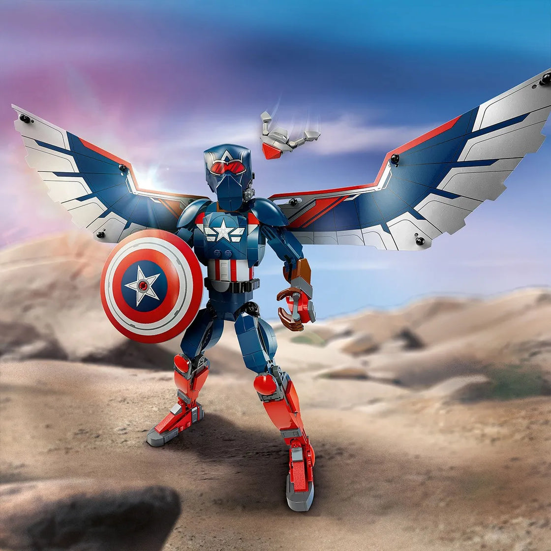 Lego super heroes figurina de constructie capitanul america 76296