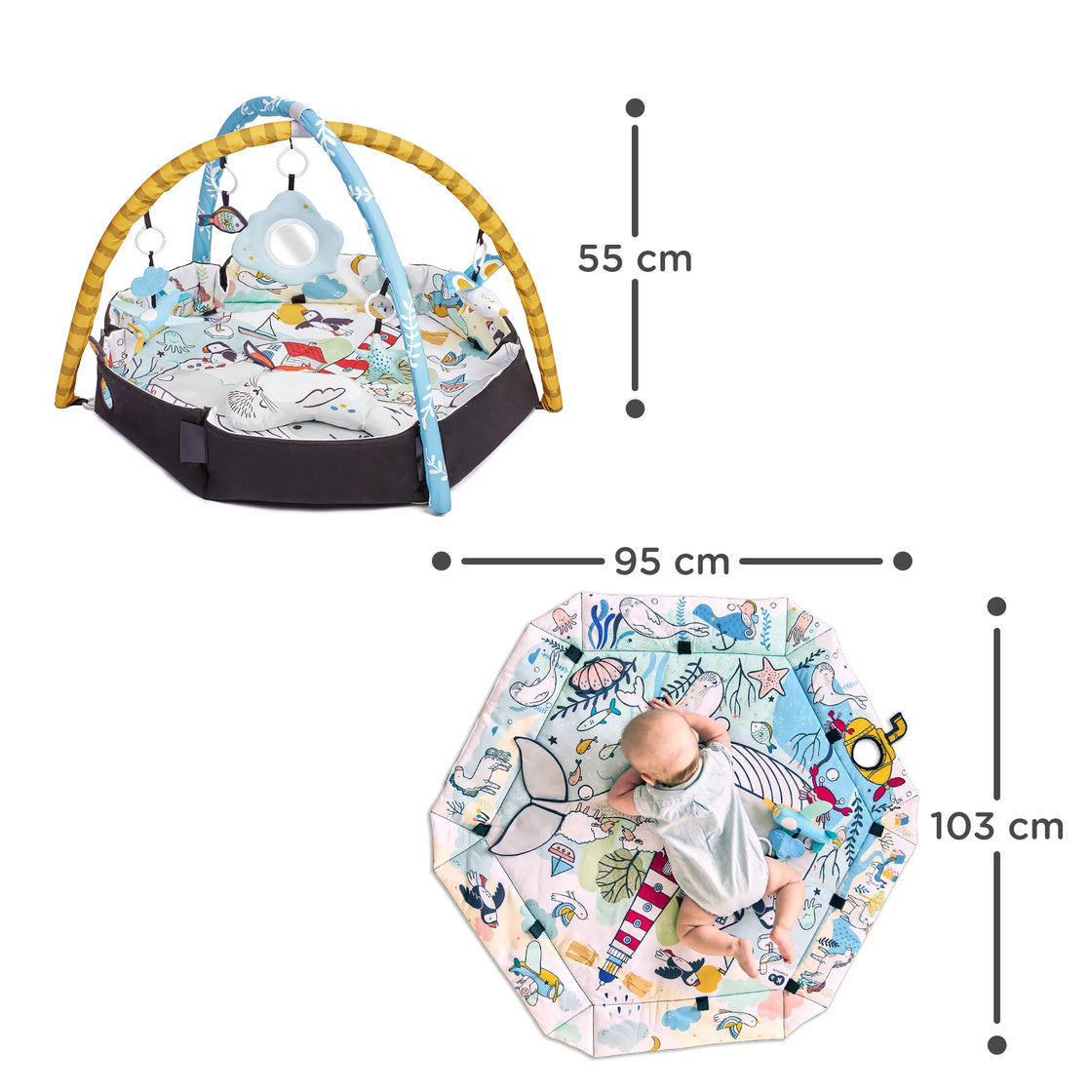 Covoras educational kinderkraft smartplay sea