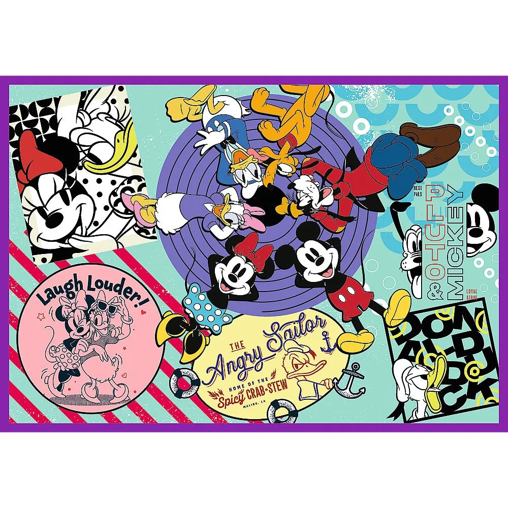 Puzzle trefl 4x250 disney mickey mouse si prietenii