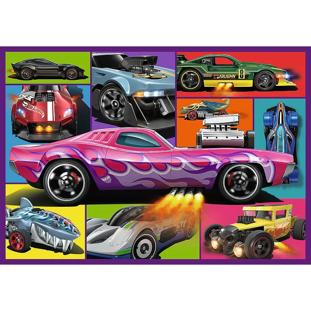 Puzzle trefl 4x250 hot wheels masini de curse