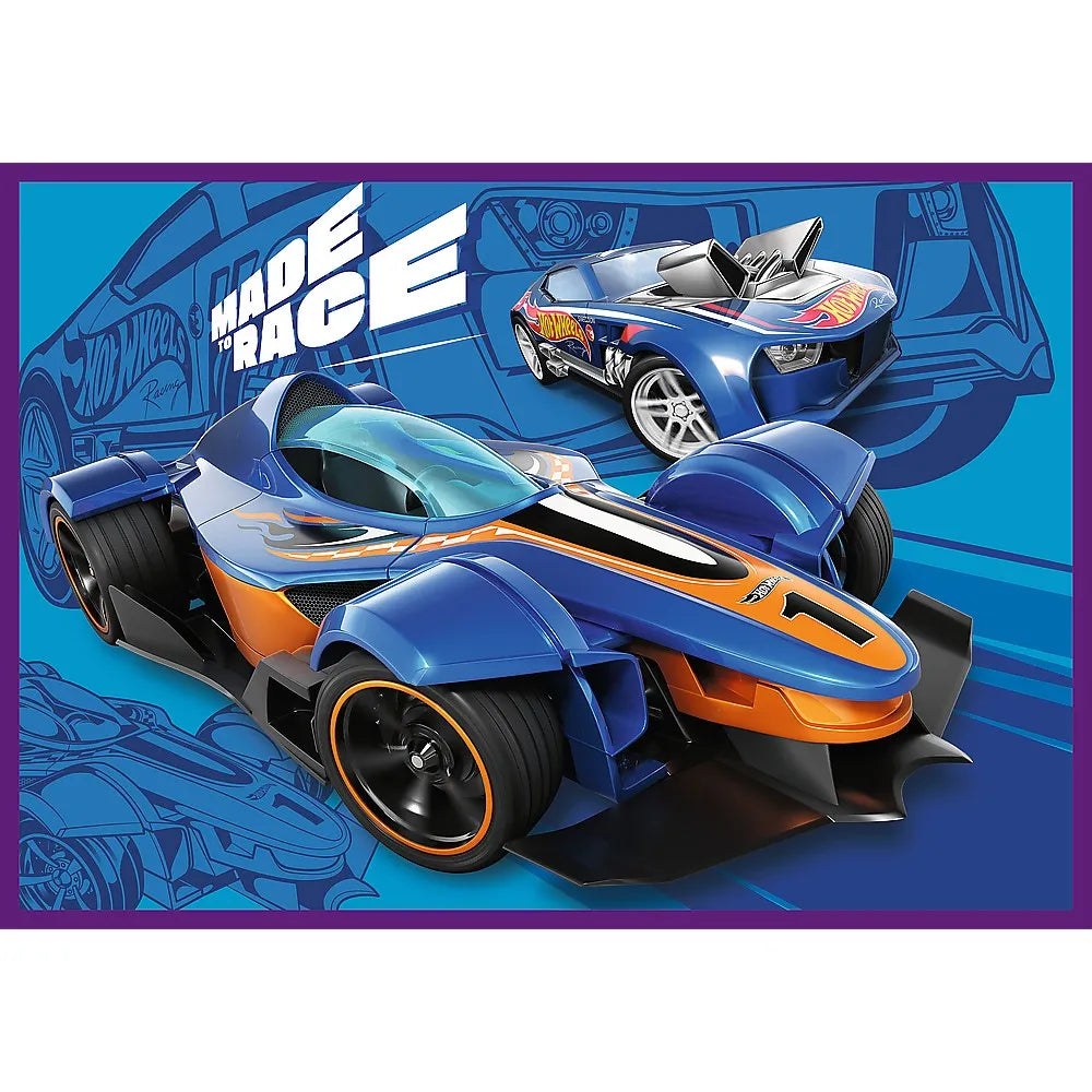 Puzzle trefl 4x250 hot wheels masini de curse