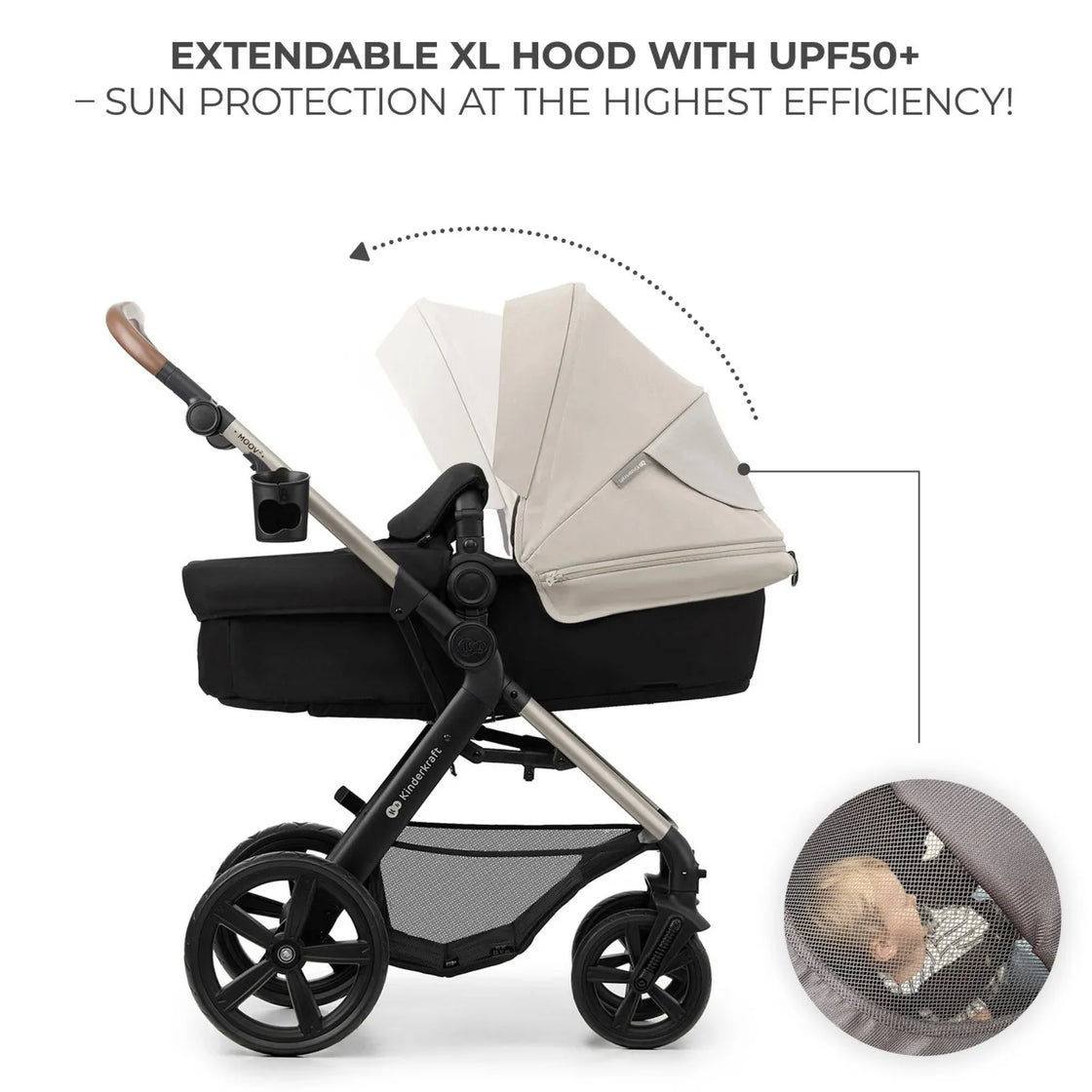 Carucior multifunctional kinderkraft moov 2 eva 4in1 moon grey