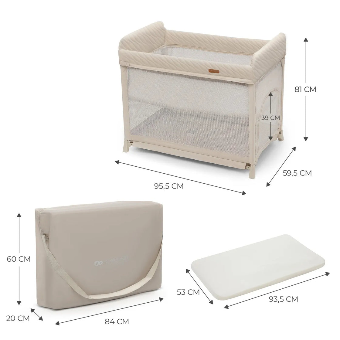 Patut de calatorie kinderkraft moon dream, beige