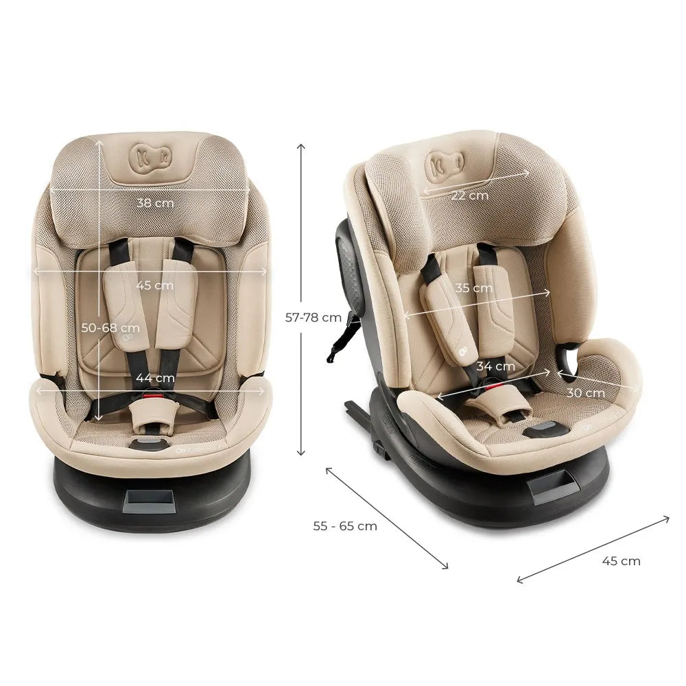 Scaun auto kinderkraft xpedition 3 i-size 40-150 cm, beige