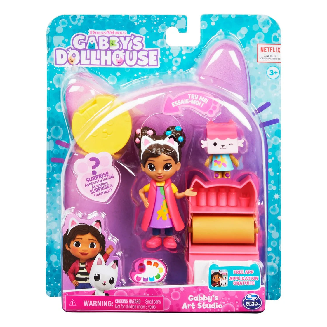 Gabbys dollhouse set studioul de arta al lui gabby
