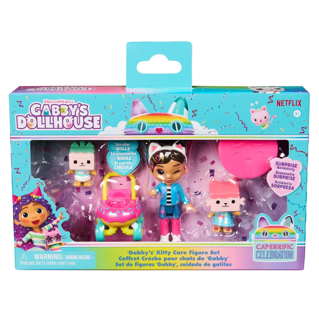 Gabbys dollhouse set figurine kitty care