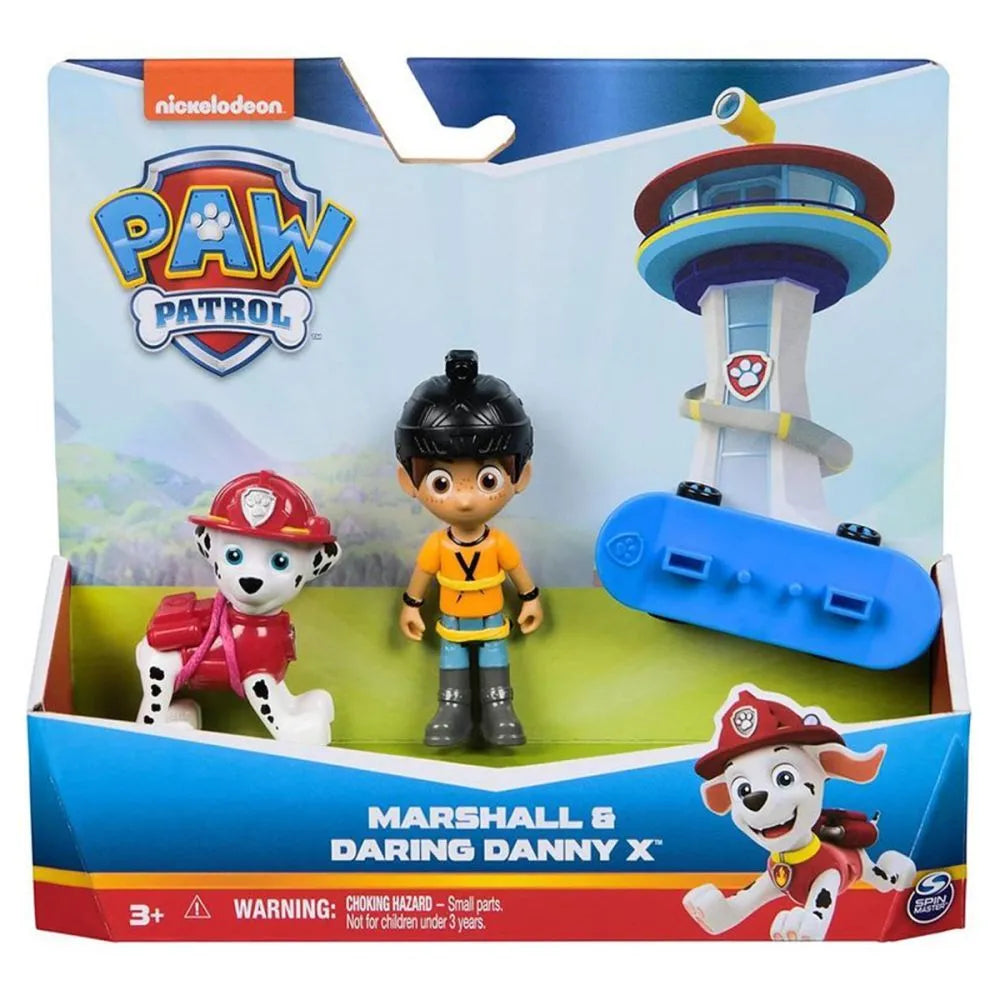 Patrula catelusilor set figurine eroi de salvare marshall si daring danny x