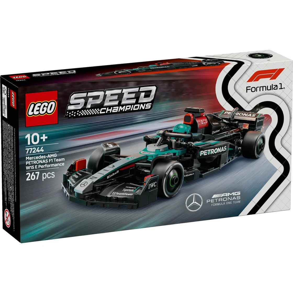 Lego speed champions masina de curse f1 mercedes amg w15 77244