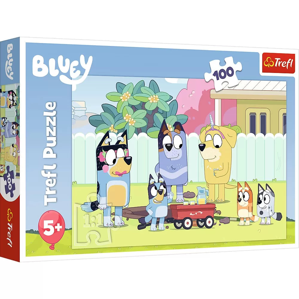 Puzzle trefl 100 bluey minunata lume a lui bluey