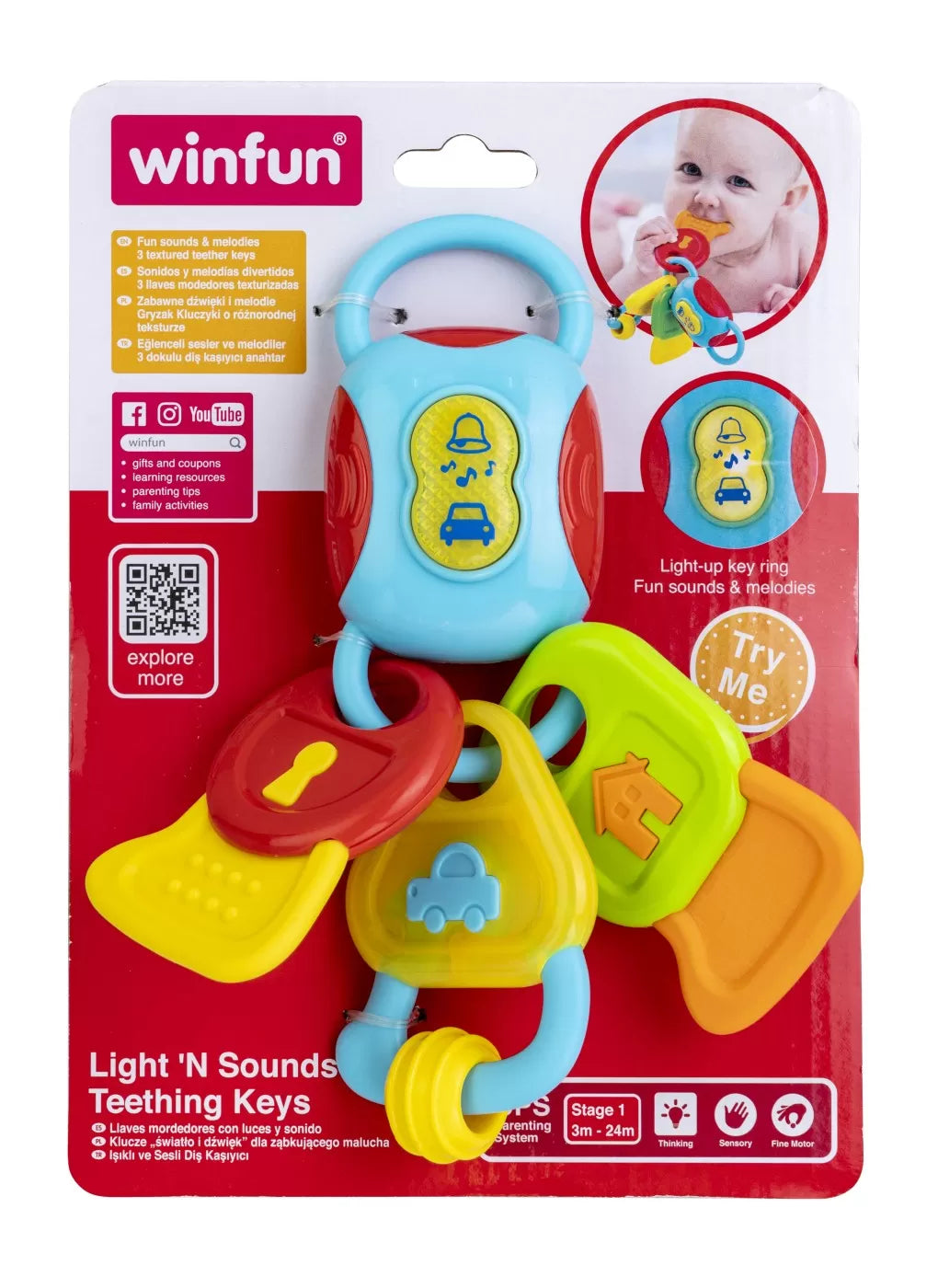 Winfun breloc chei cu sunete si lumini