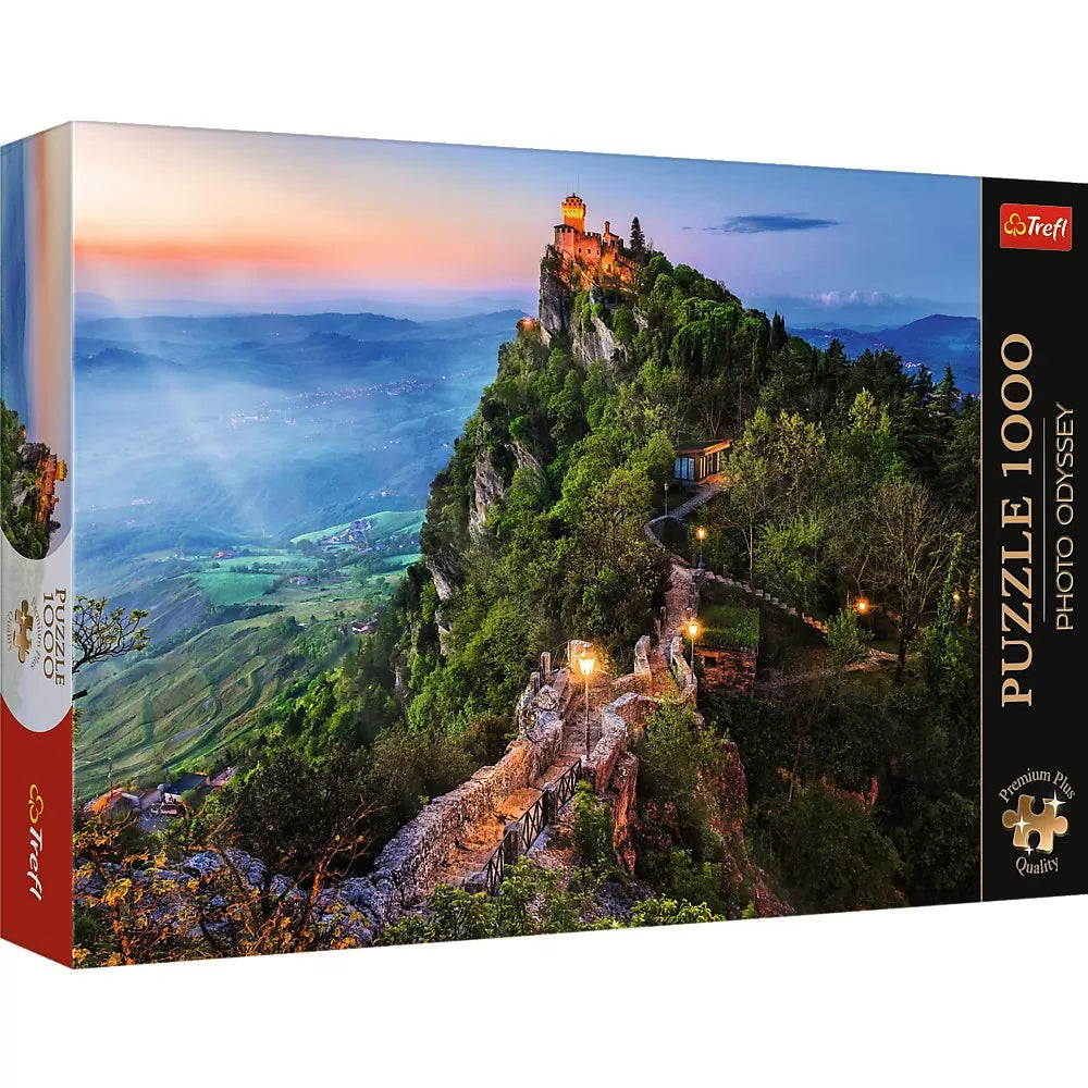 Puzzle trefl 1000 premium plus photo odyssey turnul cesta san marino