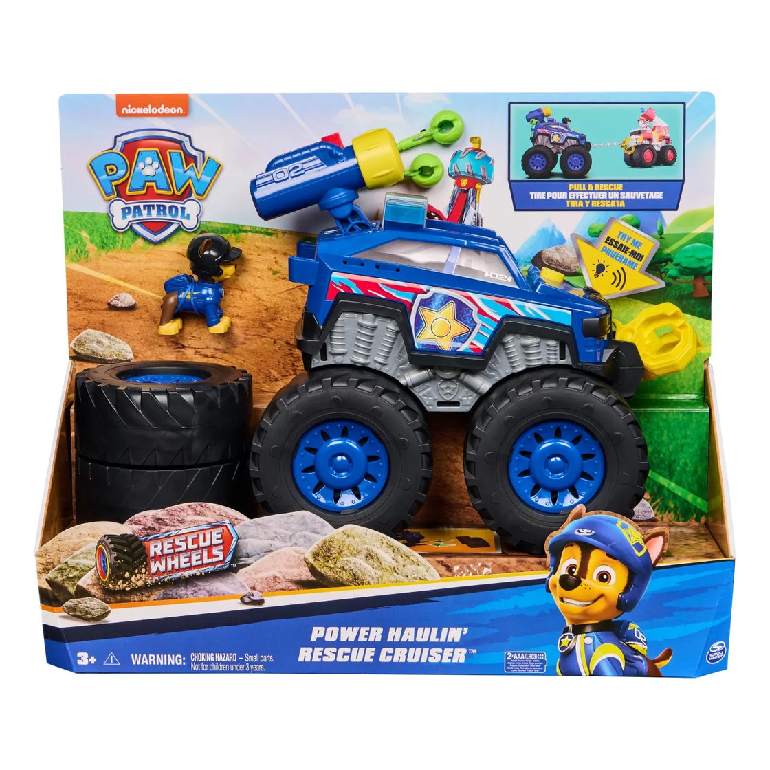 Patrula catelusilor rescue wheels masinuta power haulin chase