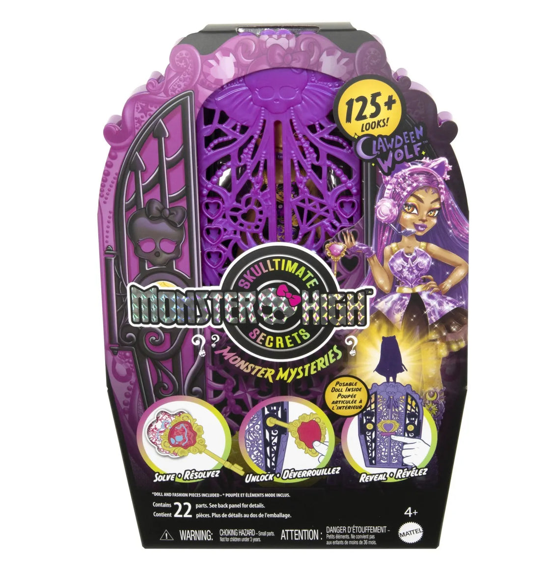 Monster high skulltimate secrets papusa clawdeen wolf