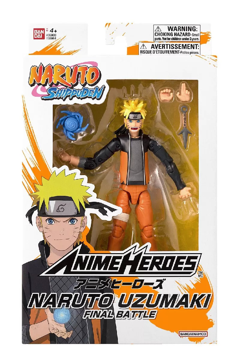 Bandai figurina naruto shippuden naruto uzumaki final battle   16.5cm