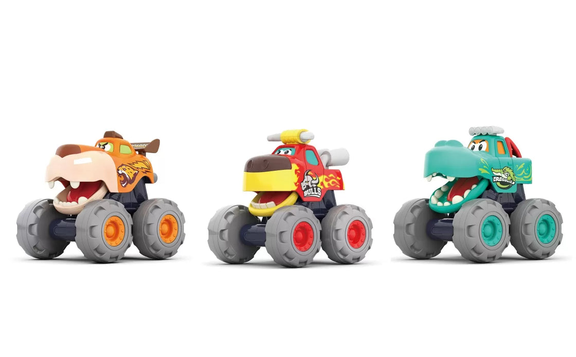 Set 3 masinute bebe monster truck