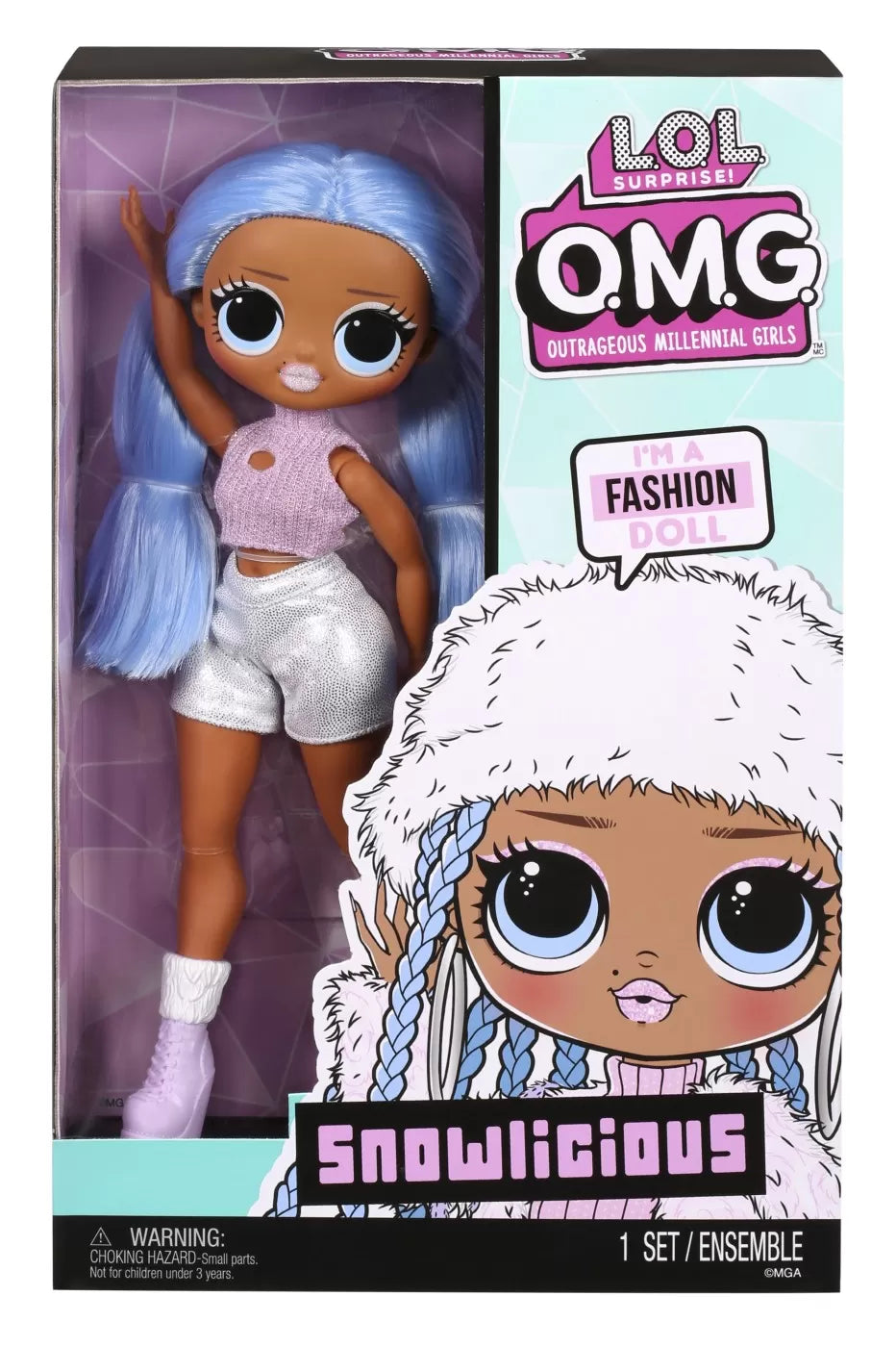 L.o.l surprise! o.m.g. papusa snowlicious