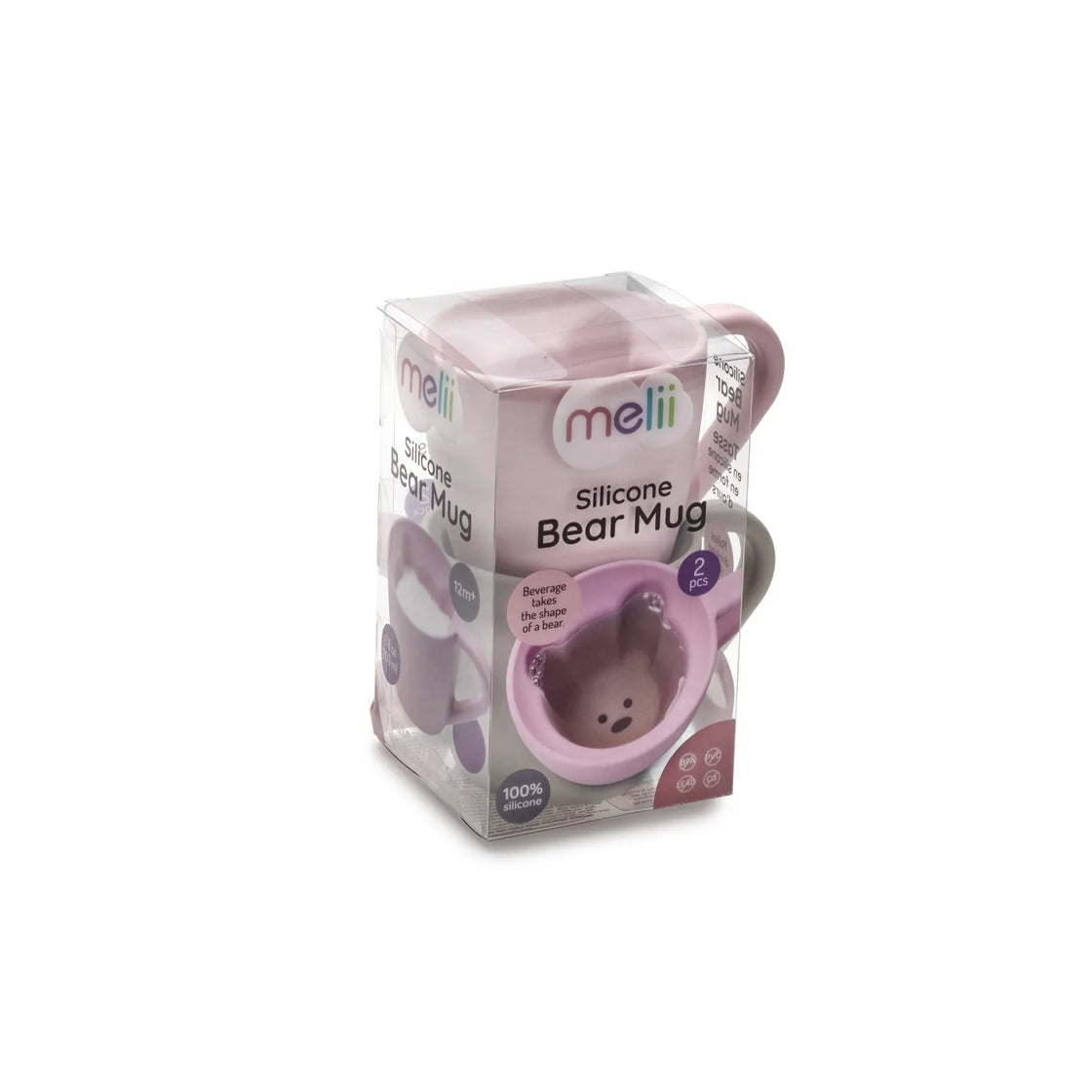 Set 2 cani copii design interior urs, melii, roz&mov