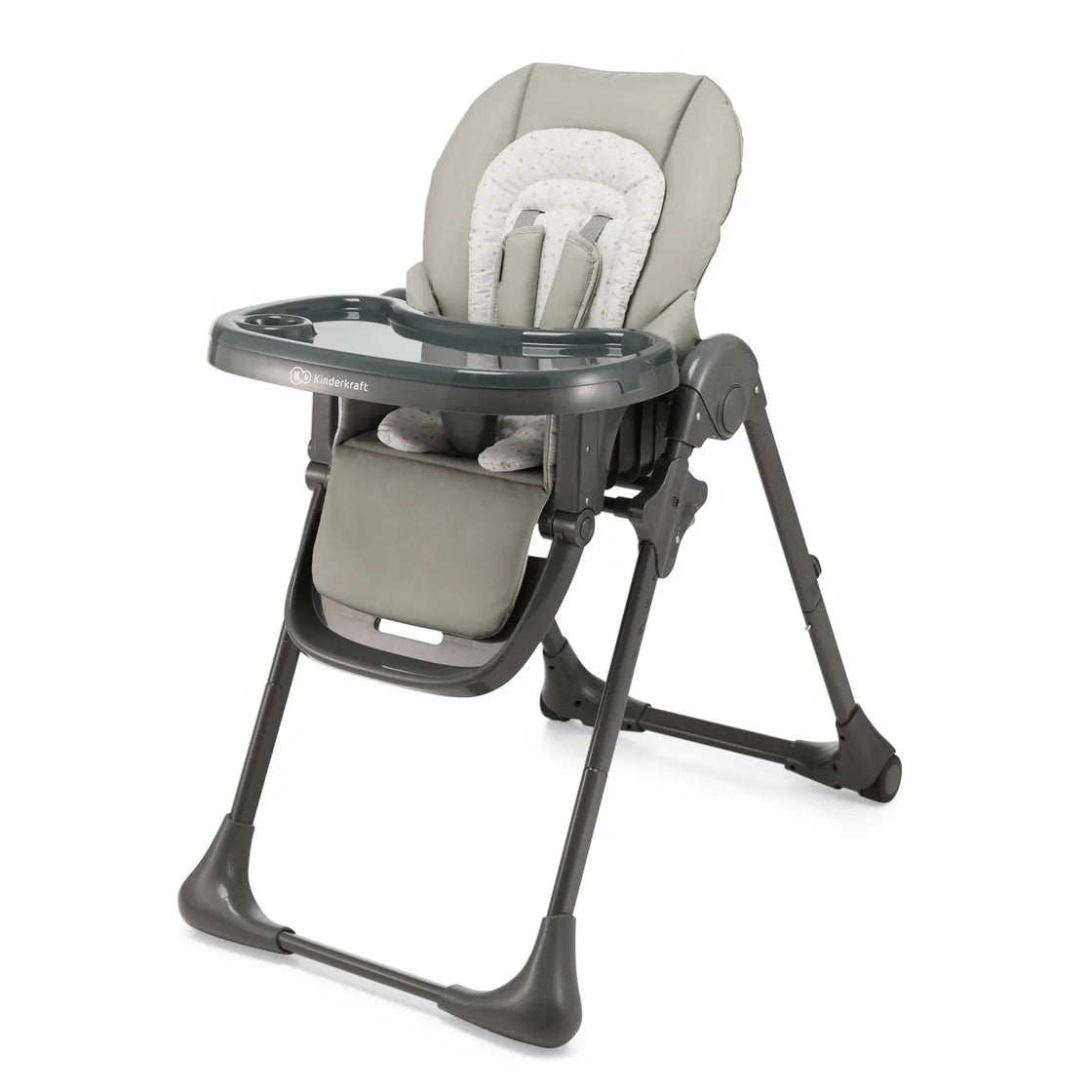 Scaun de masa kinderkraft tummie, pliabil, grey
