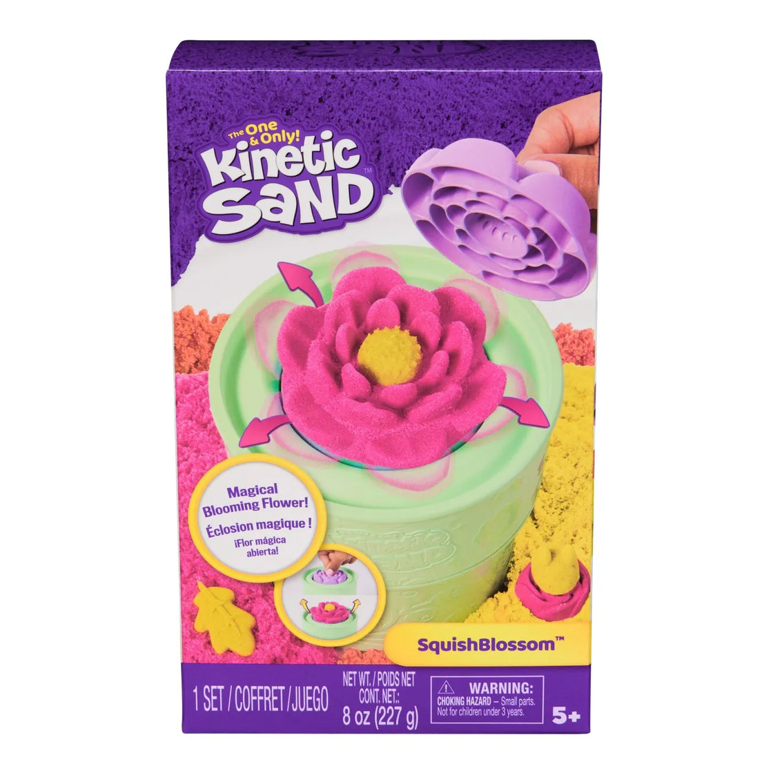 Kinetic sand floare squish blossom