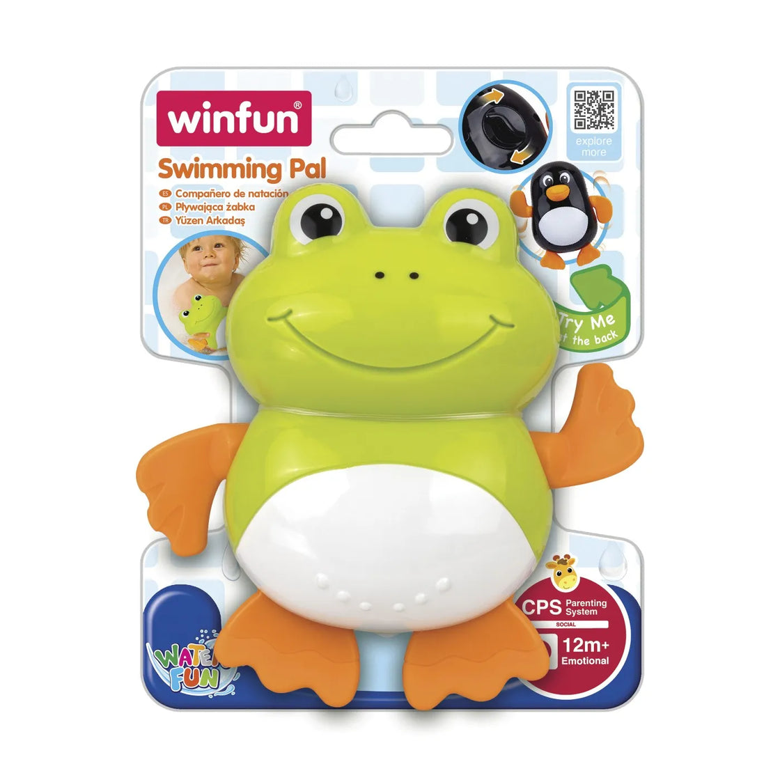 Winfun jucarie de baie broscuta inotatoare