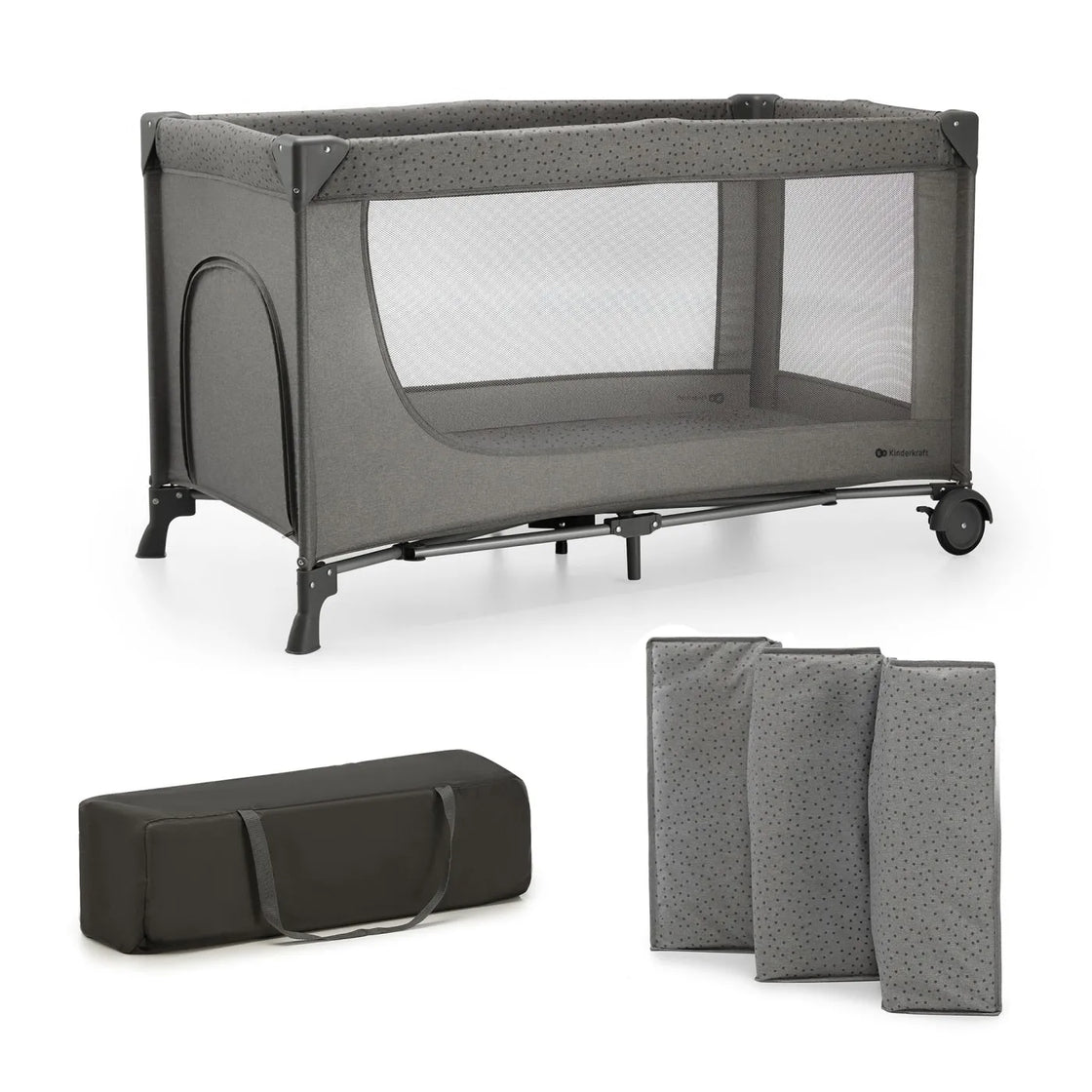 Patut travel kinderkraft joy2, fara accesorii, dark grey