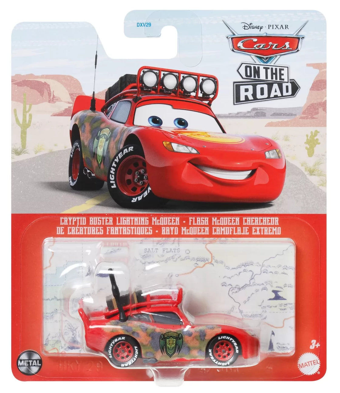 Masinuta metalica cars3 personajul cryptid buster fulger mcqueen
