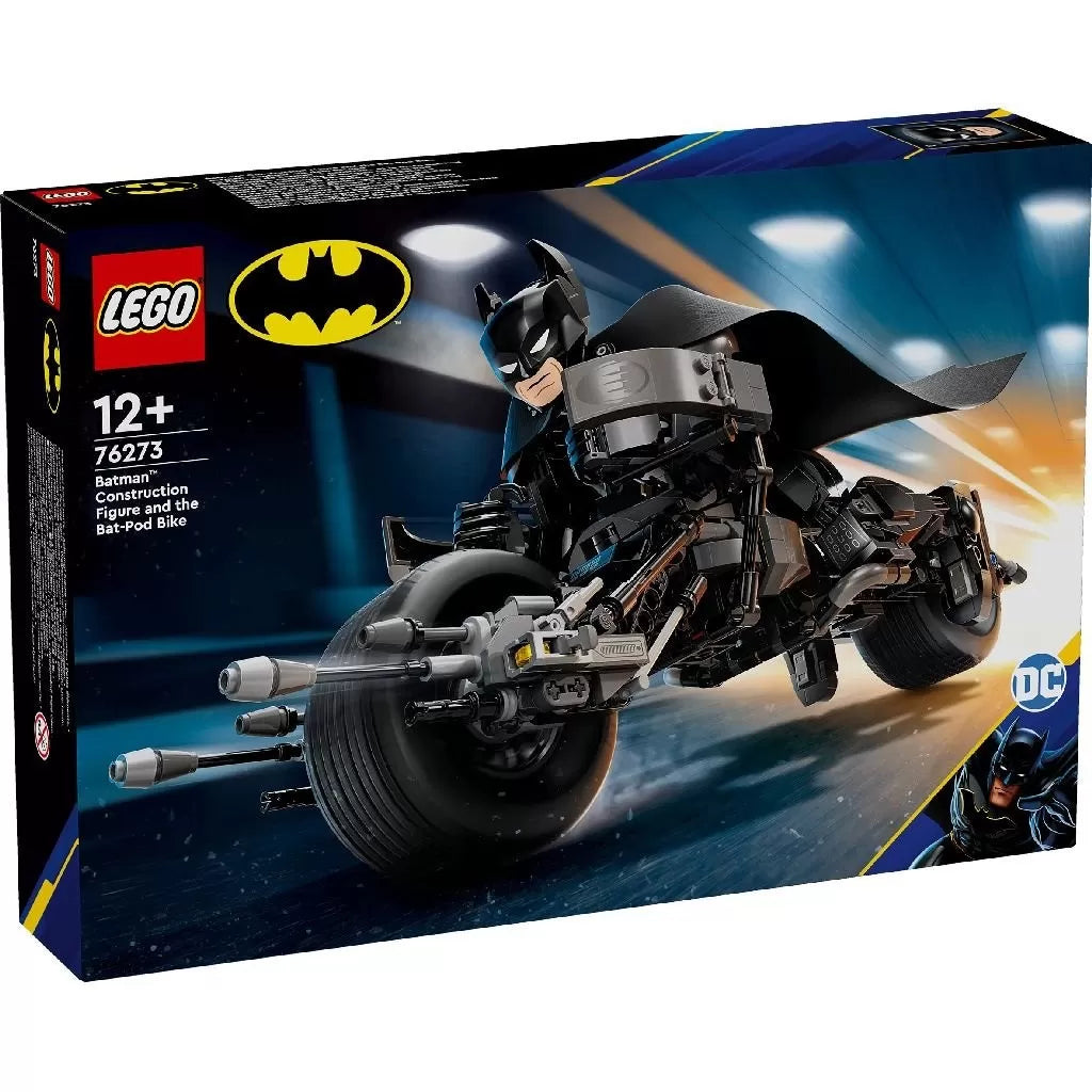 Lego super heroes figurina de constructie batman si motocicleta bat-pod 76273
