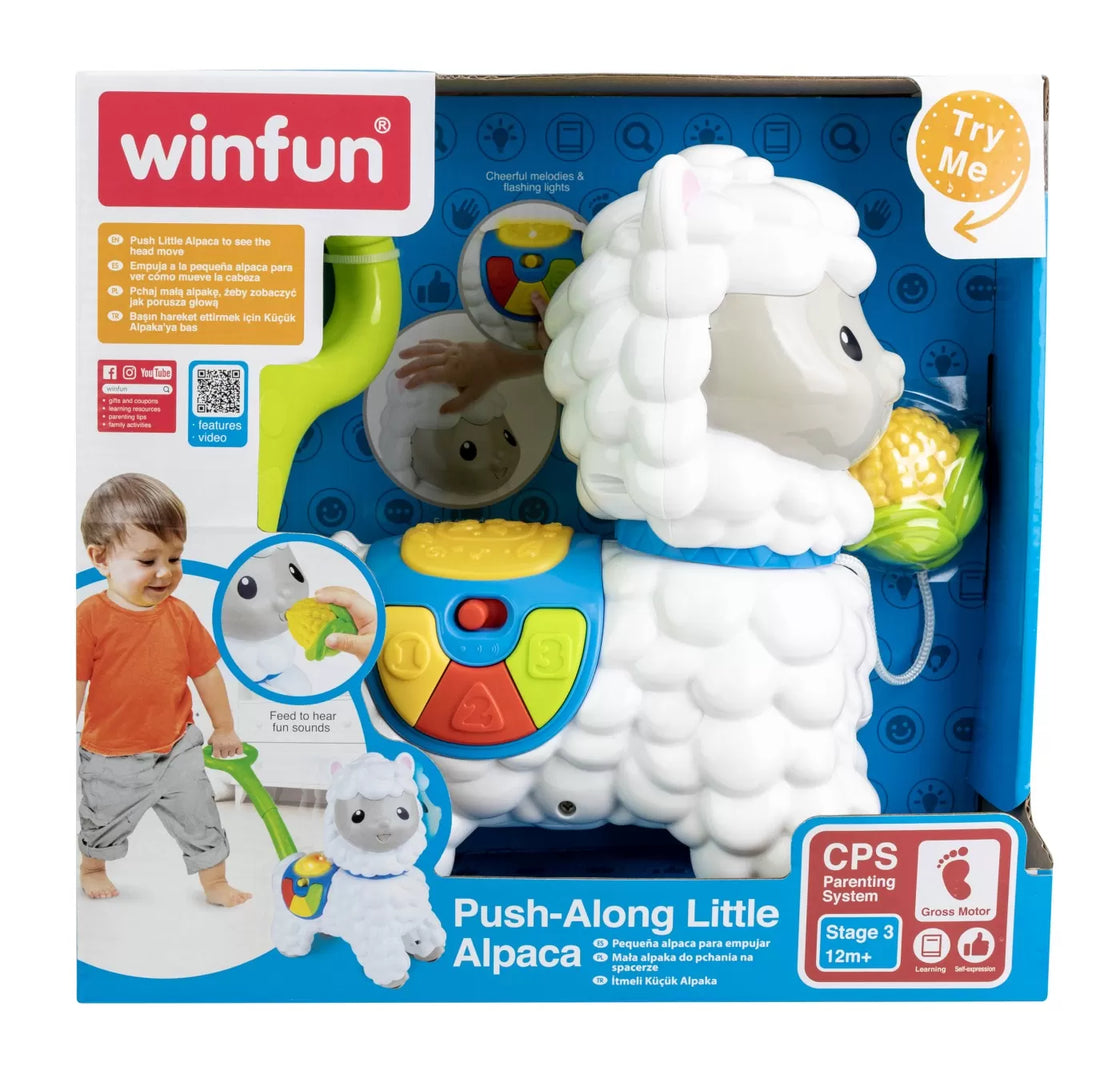 Winfun jucarie de impins alpaca