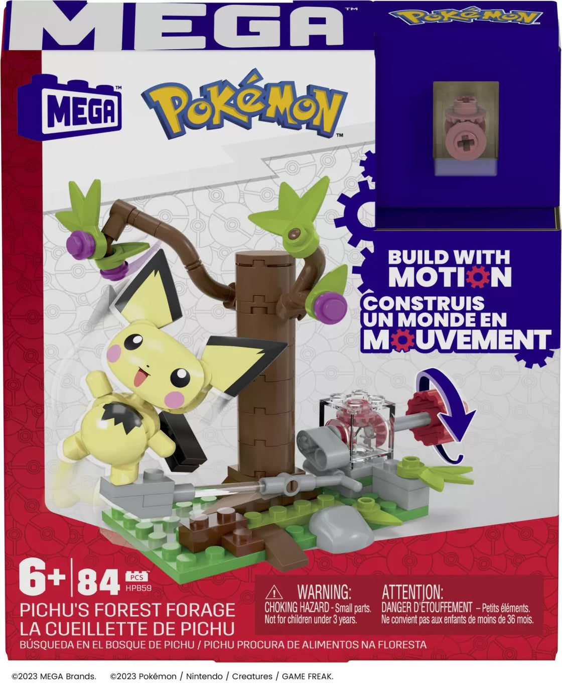 Pokemon mega set de constructie forajele forestiere ale lui pichu