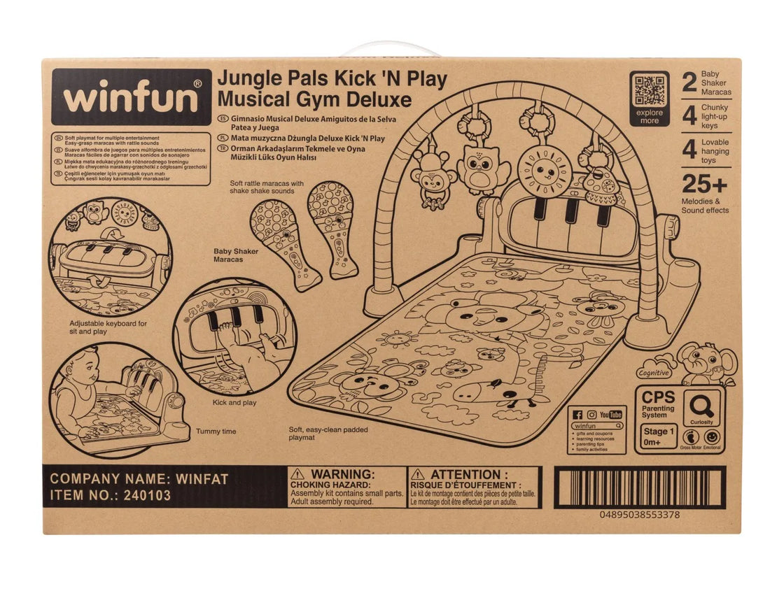 Winfun centru de activitati muzical prietenii din jungla deluxe