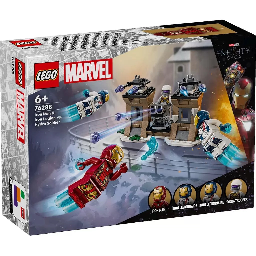Lego marvel iron man si legiunea de fier vs soldat hydra 76288