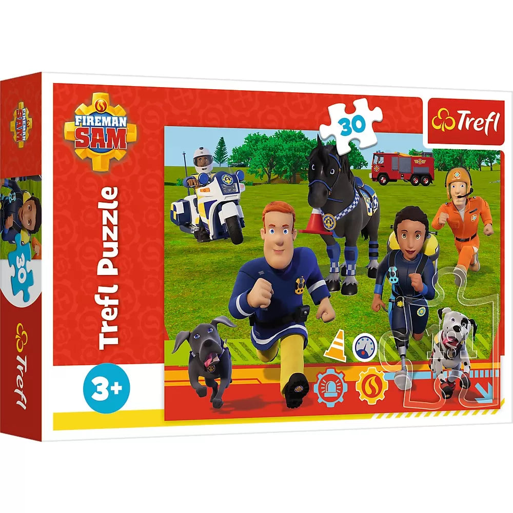 Puzzle trefl 30 pompierul sam gata de salvare