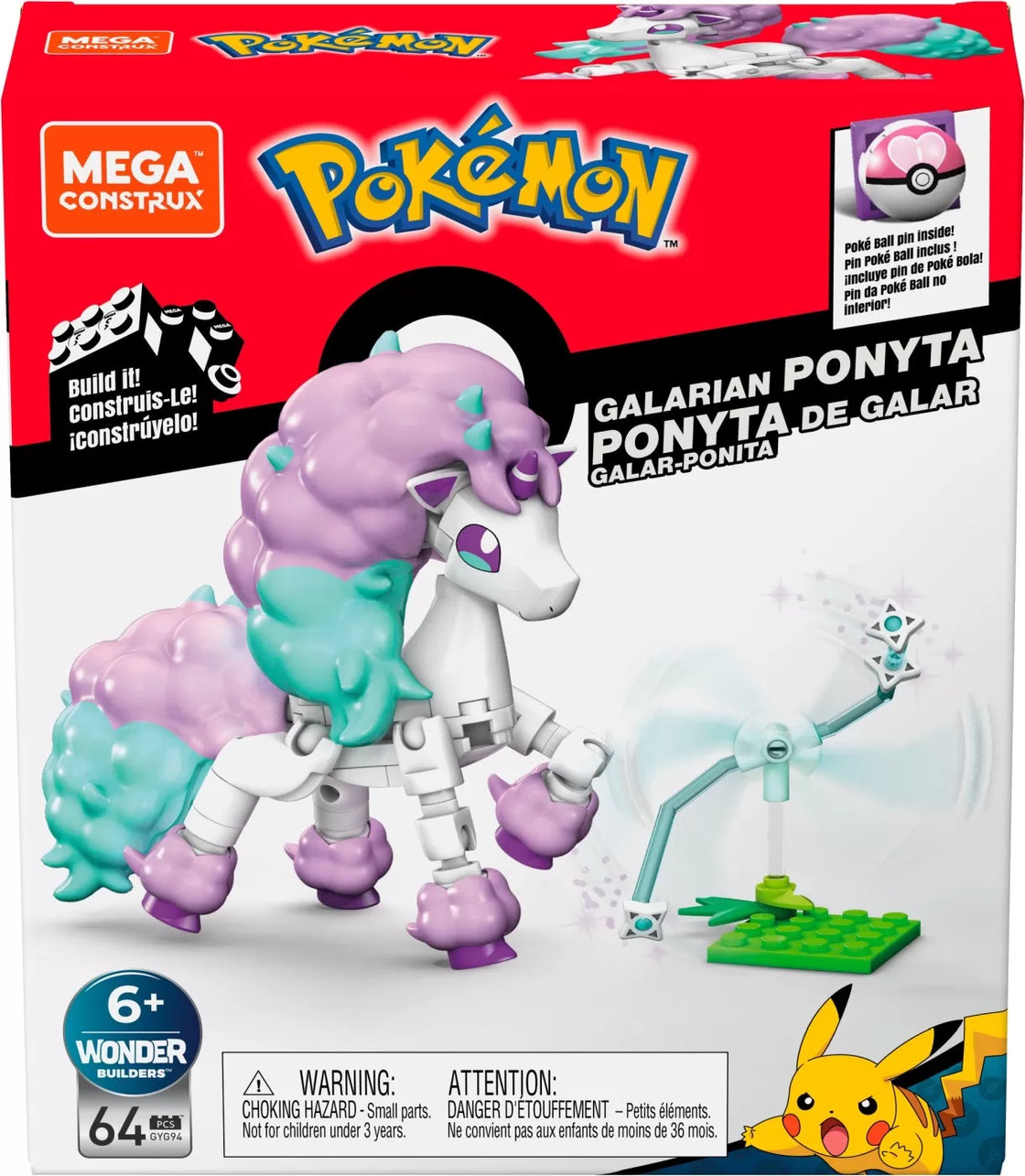 Pokemon mega construx galarian ponyta