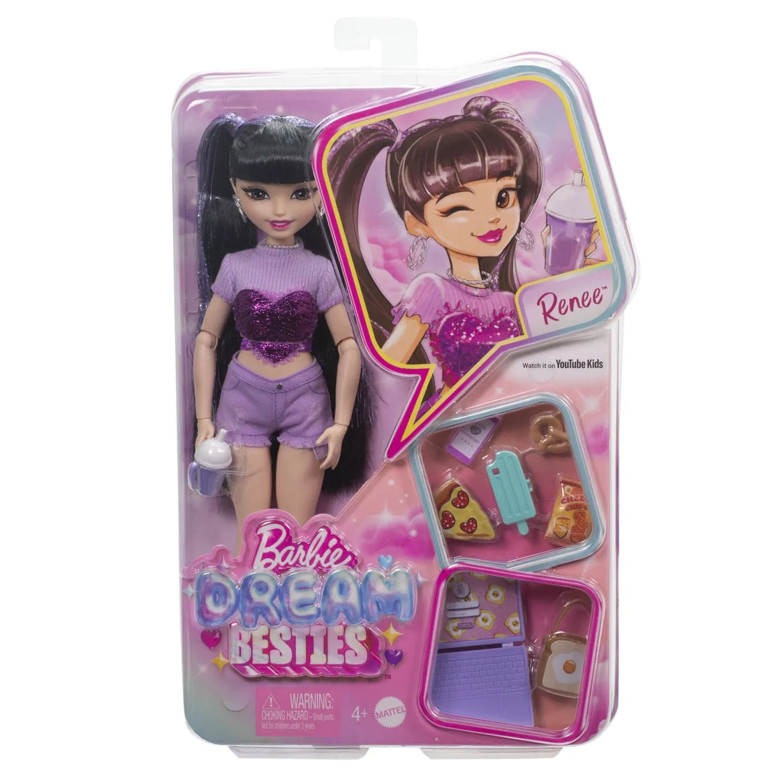 barbie dream besties papusa renee cu accesorii