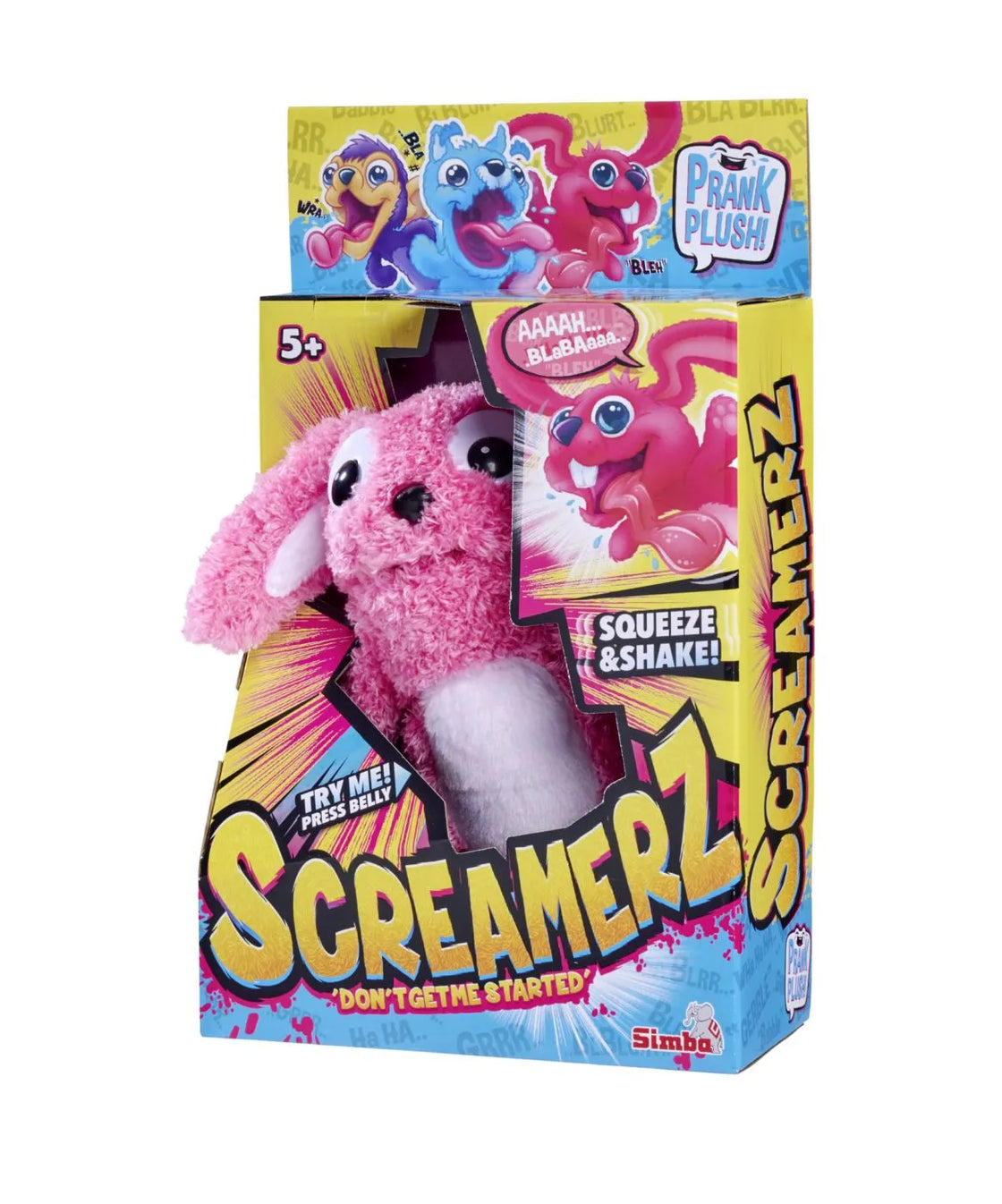 Simba screamerz jucarie plus iepuras roz