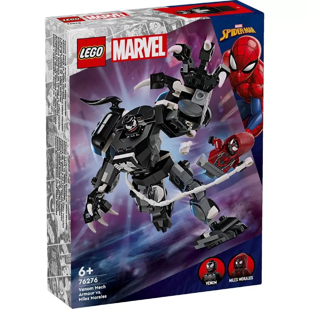 Lego super heroes armura de robot a lui venom vs miles morales 76276