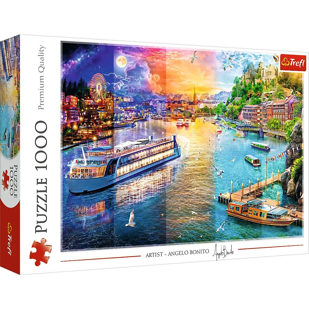 Puzzle trefl 1000 croaziera pe rau