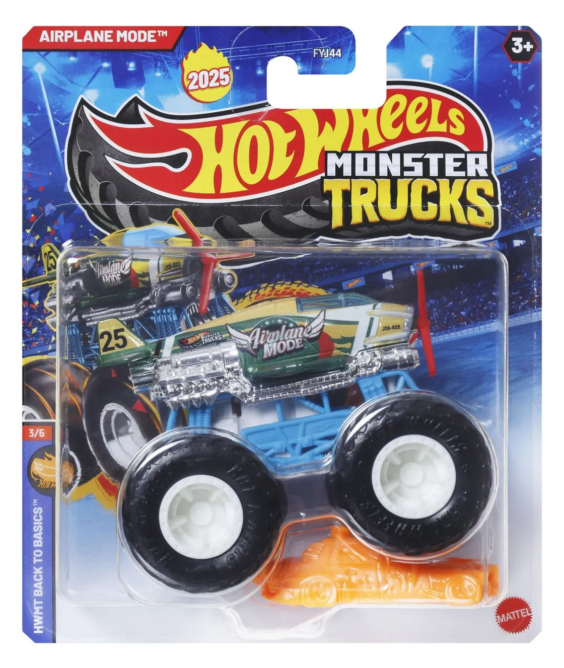 Hot wheels monster truck masinuta airplane mode scara 1:64