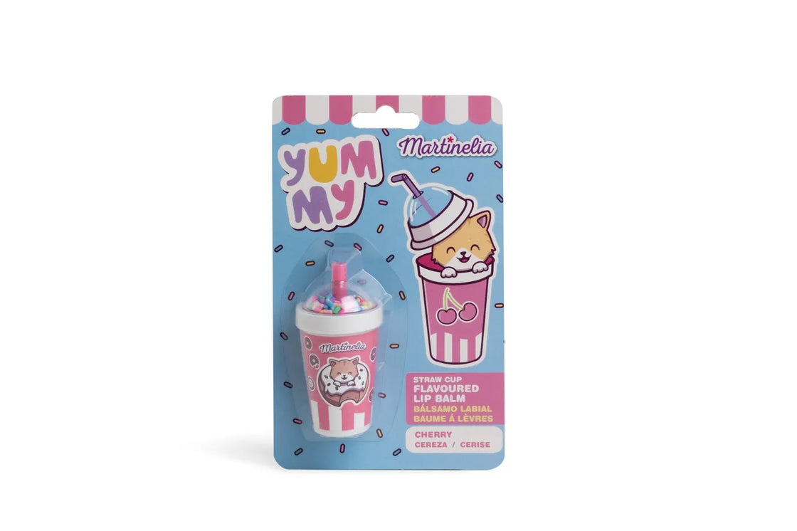 Martinelia yummy balsam de buze in forma de pahar cu pai