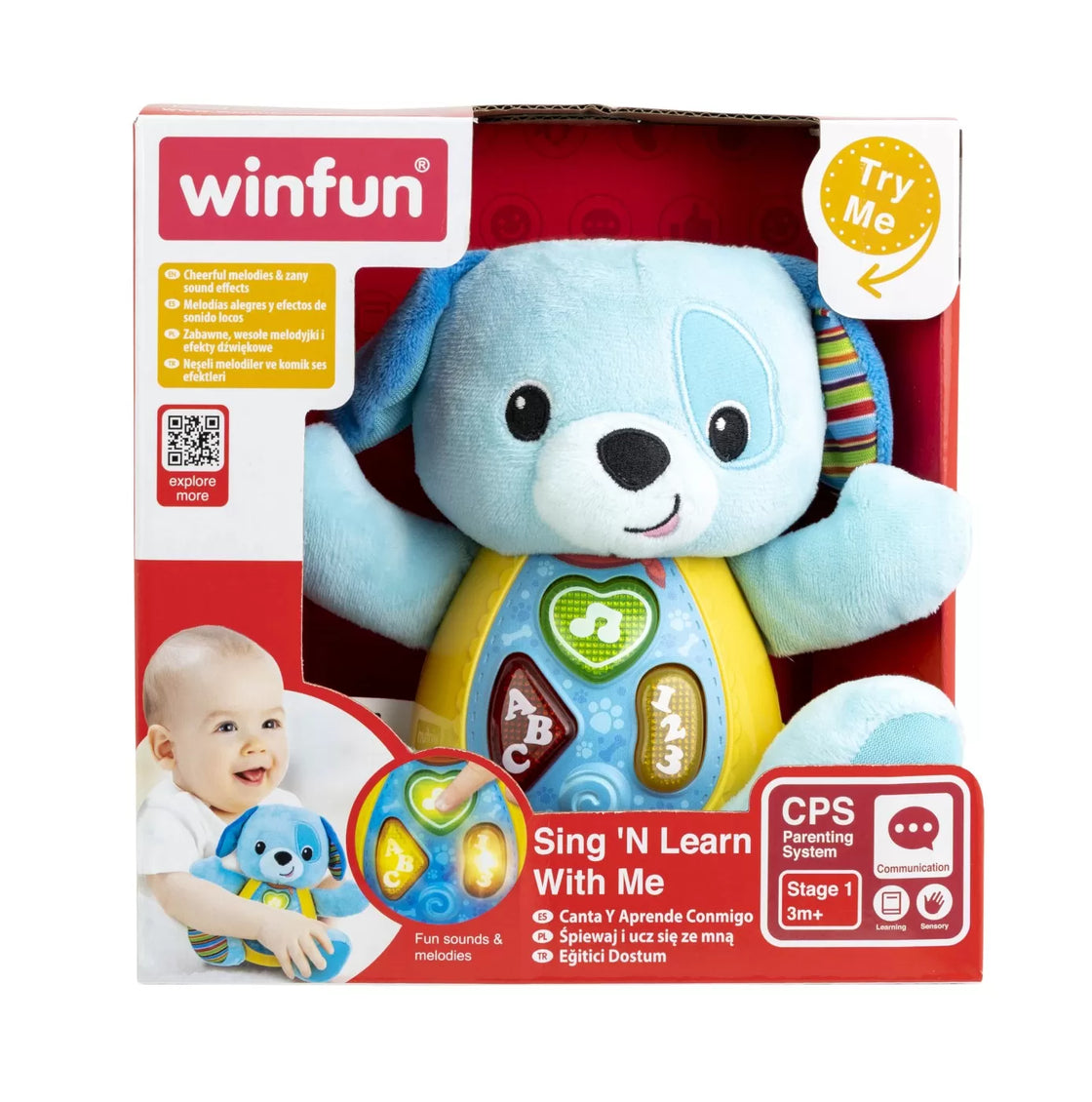 Winfun canta si invata cu catelusul blueberry