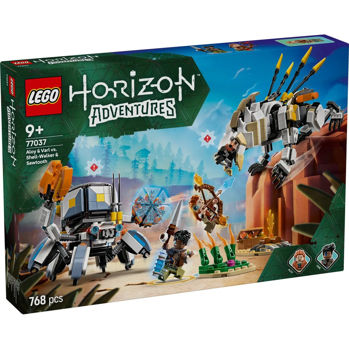 Lego horizon adventures aloy si varl vs shell walker si sawtooth 77037