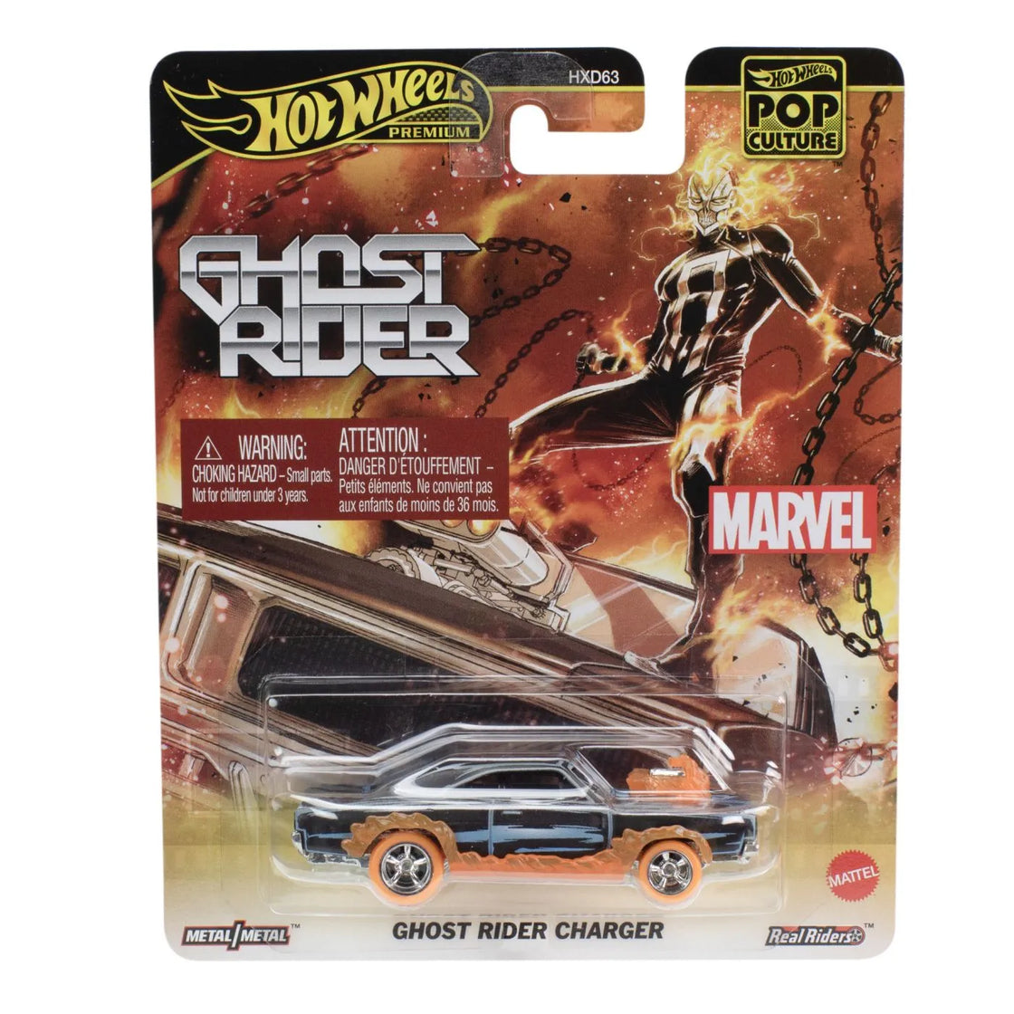 Hot wheels pop culture masinuta metalica ghost rider scara 1:64