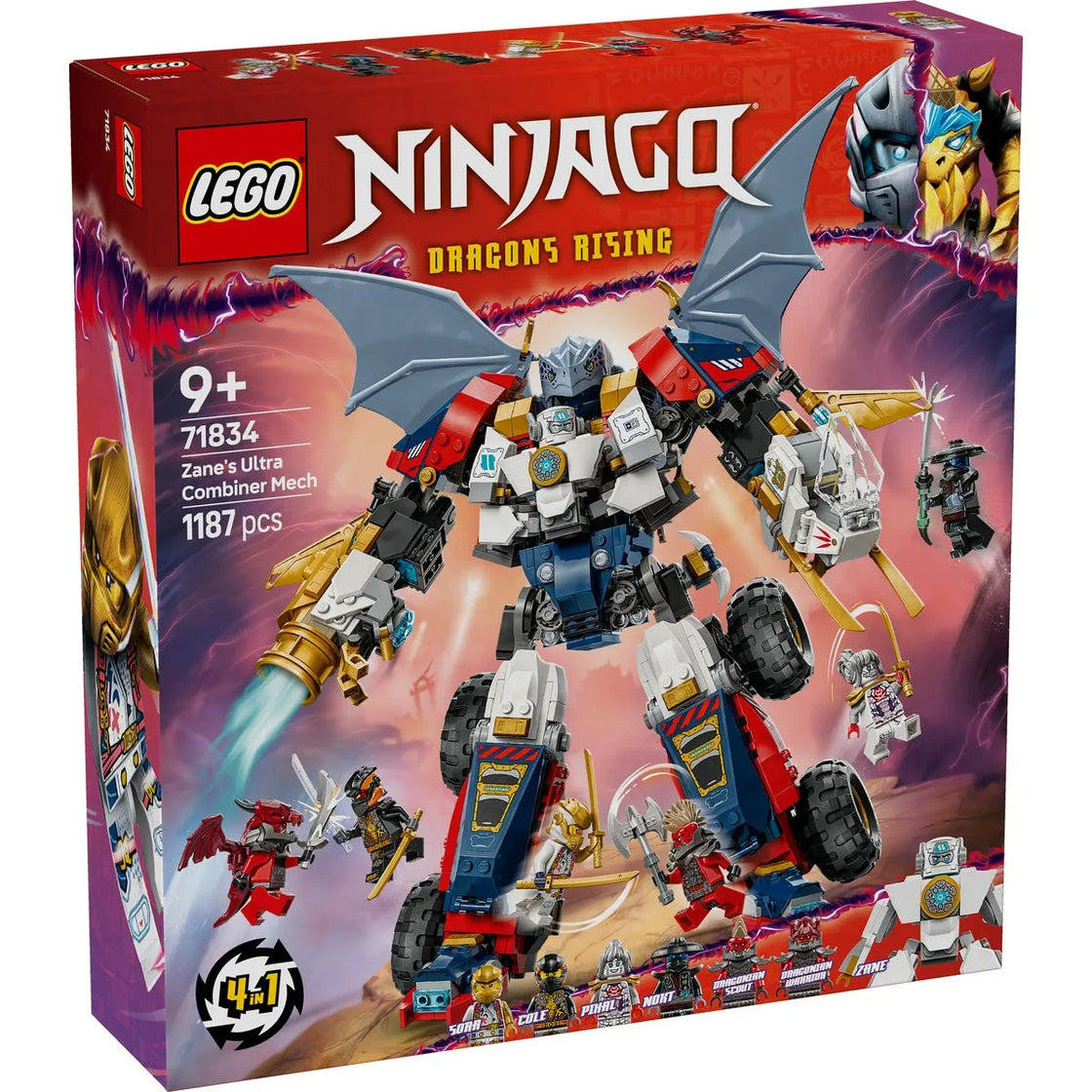 Lego ninjago ultrarobotul combinat al lui zane 71834